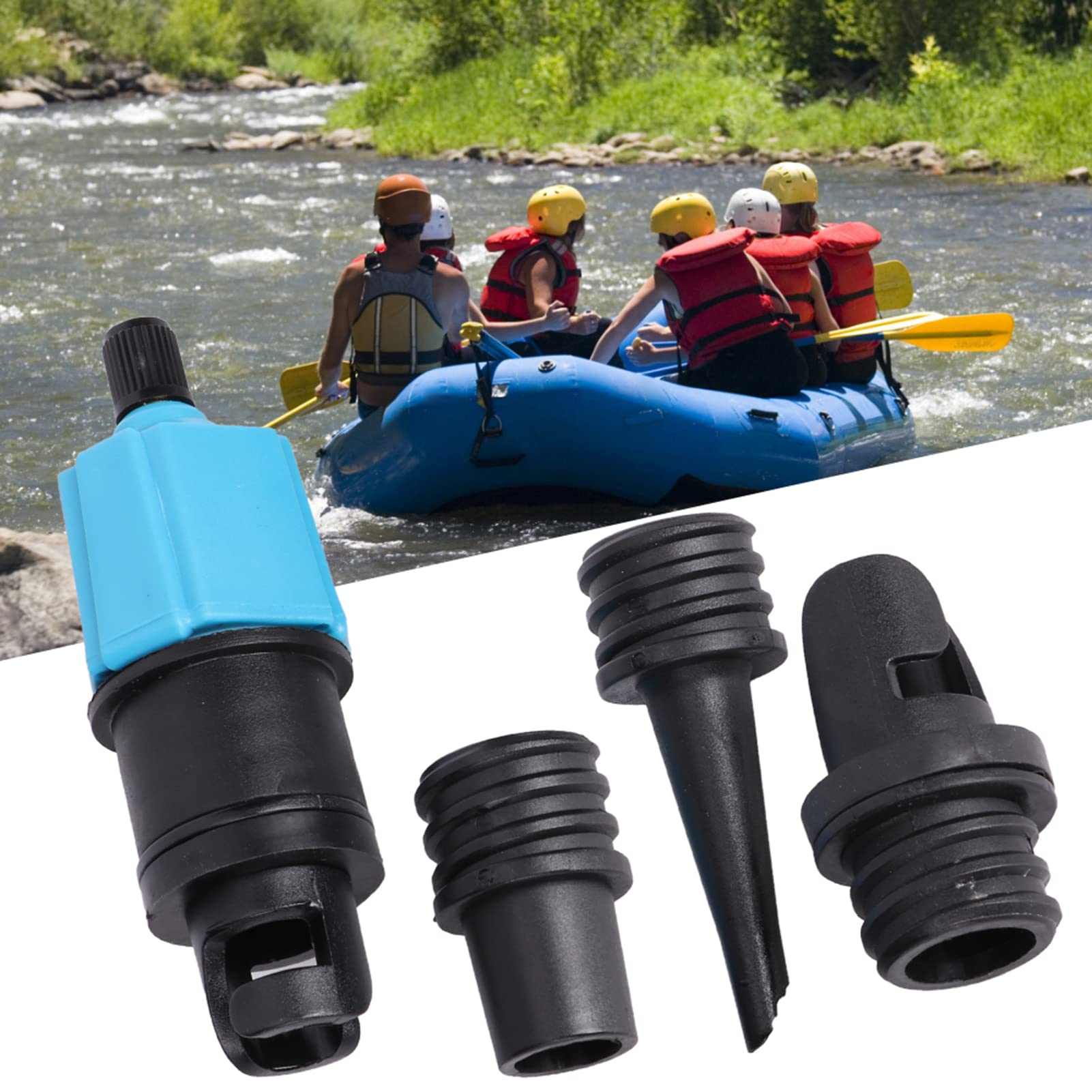 Gavigain Paddle Board Air Valve Adaptor Inflatable Pump Adapter for Canoe Assault Boat