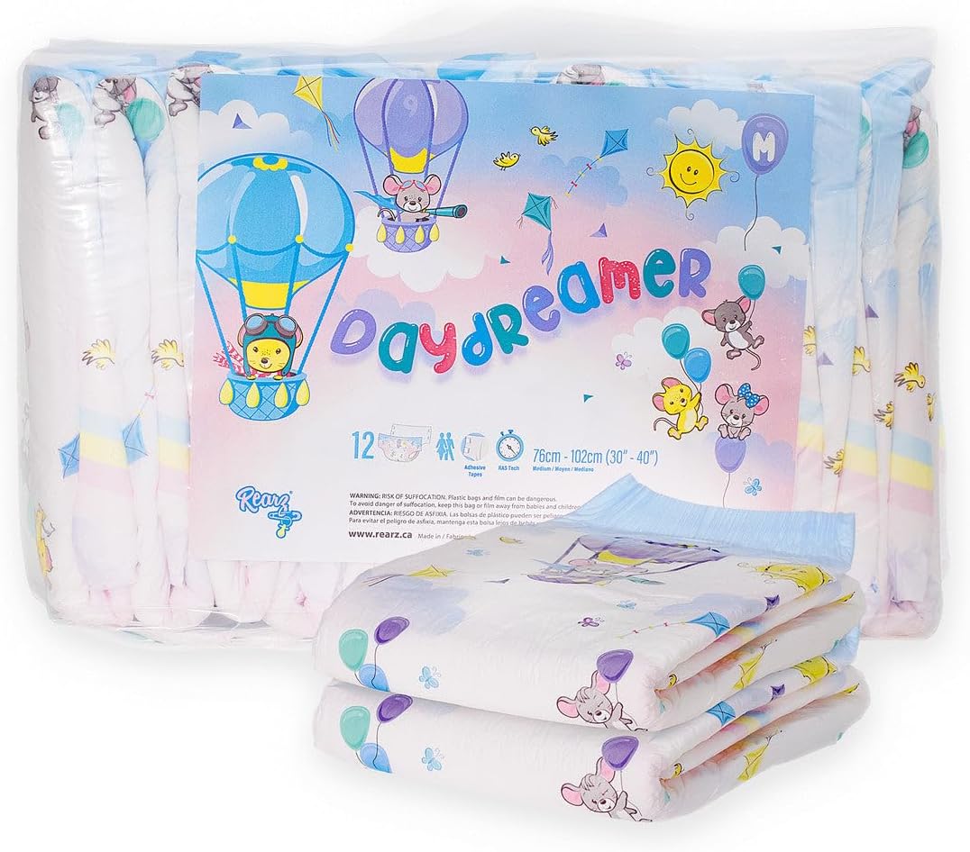 Rearz - Daydreamer - Adult MEGA 11L Adult Diapers (12 Pack) (Medium)