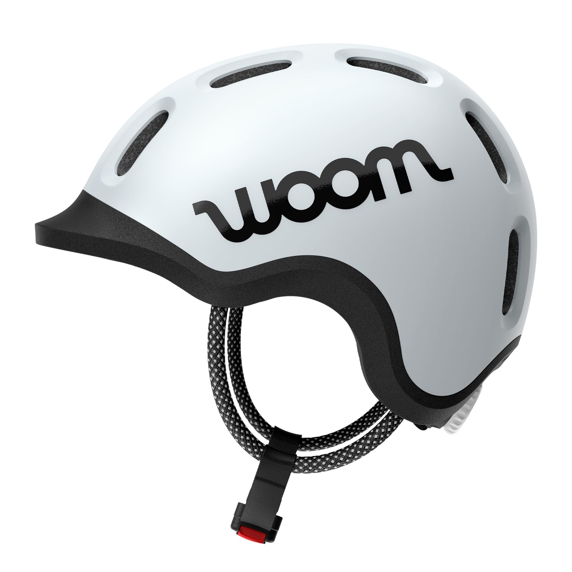 woom Casque Ready Kids - Réglable - Sans Pinch-Free - Avec détails réfléchissants - Pour vélo, scooter et roller, pour filles et garçons (âge 1-14)