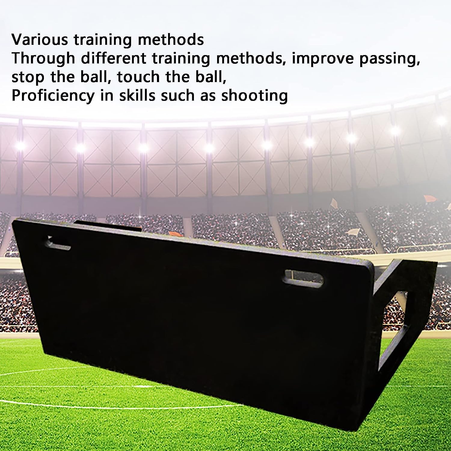 Questa tavola di Rimbalzo Professionale per Il Calcio, Pieghevole, Regolabile in Tre angolazioni, Ideale per i riflessi e Le parate ravvicinate Durante l'allenamento dei portieri, Misura 40"