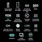 HiBy FC4 USB DAC Mqa dongle 1.1. DSD512 PCM 768 EQ&PEQ 3.5mm SE + 4.4mm BAL casque éteint Hi-Res audio certifié dac amp portable
