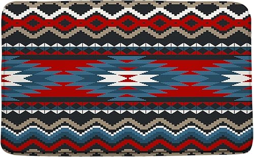 Miniatura 6 de Sunhe Espuma viscoelástica de microfibra impresa, nativo americano, azteca, colorido, suroeste, navajo, abstracto, retro, tribal, geométrico,