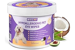 Angel's Eyes Gentle Tear Stain Wipes for Dogs & Cats - 100 Count