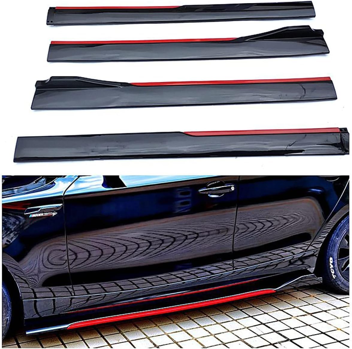 Auto Trittbretter Seitenschweller für Mazda CX-3 CX-5 CX-7 CX-9 MX-5 CX-30 Axela, Seitentrittleistenpedale Schweller Dekorative Accessoires,A/BlackRed