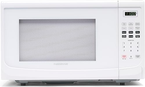 Miniatura 1 de Farberware Microondas para encimera de 1000 vatios, 1.1 pies cúbicos - Horno microondas con iluminación LED y bloqueo para niños, perfecto para