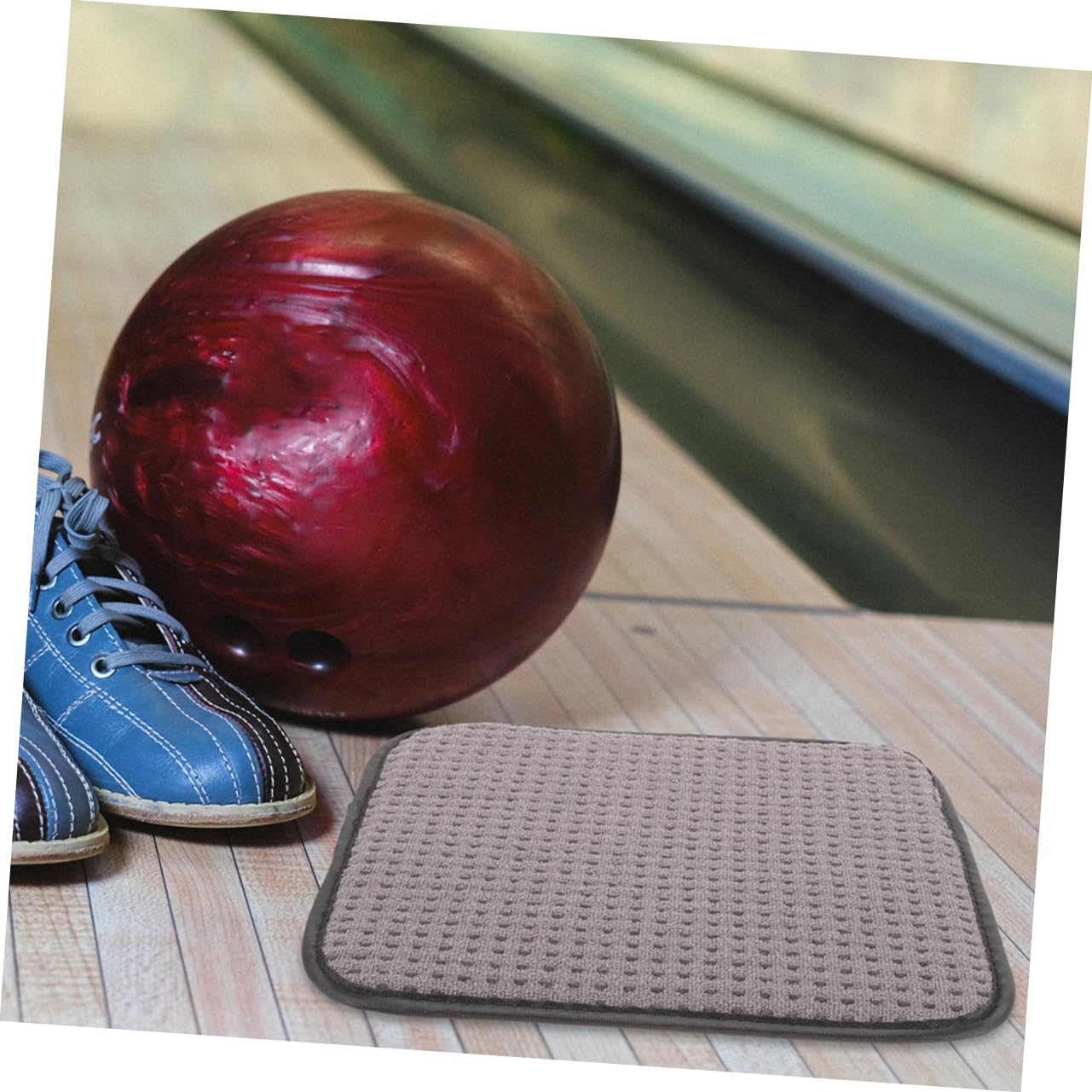 TOVINANNA Bowling Pad Set 3pcs Cleaning Towel for Bowling Balls Professional Polishing Pad Compact Portable