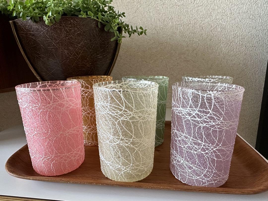 レアvintage スパゲッティグラス6個｜コップ・グラス