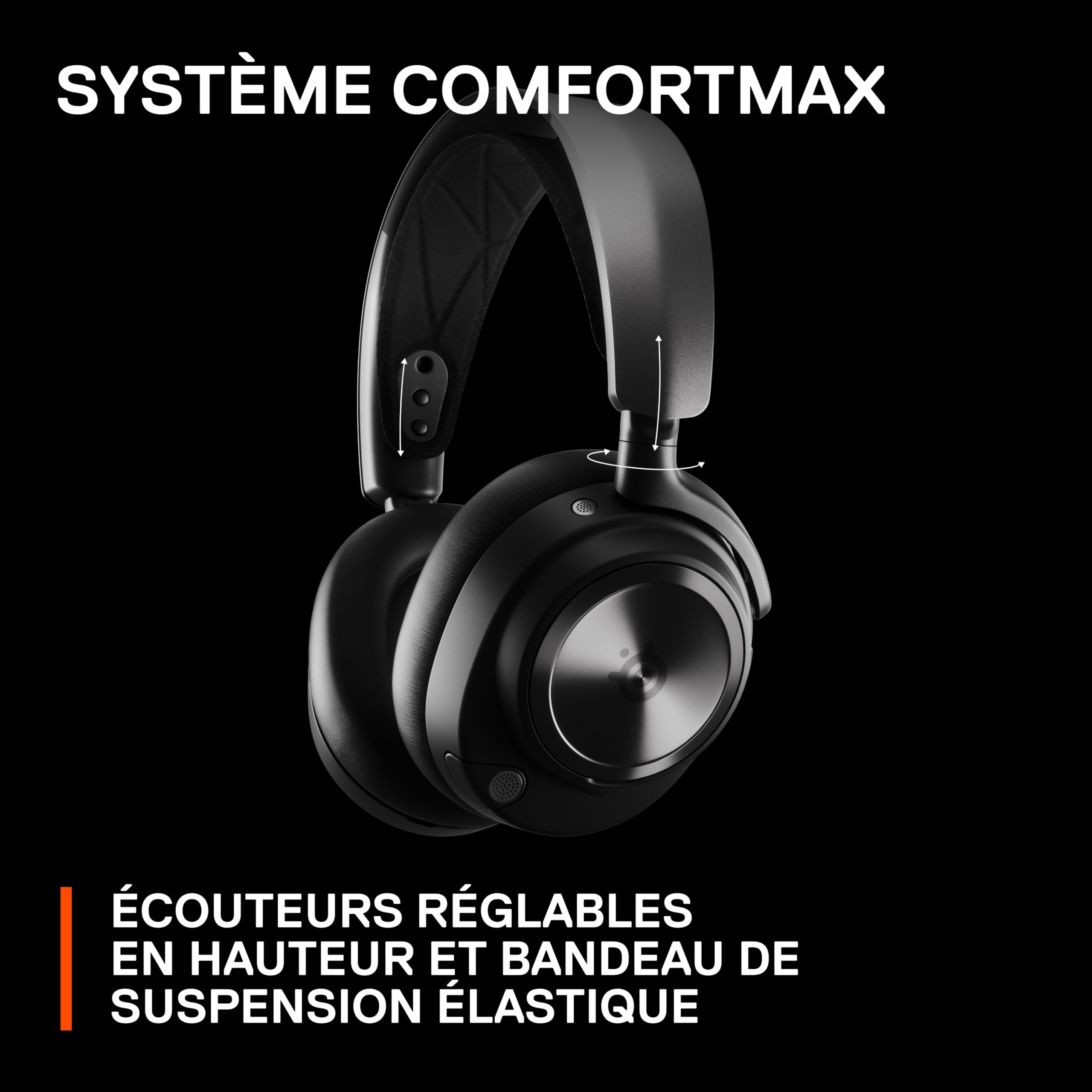 SteelSeries Arctis Nova Pro Wireless - Casque gaming multi-système - Haut-parleurs magnétiques en néodyme - ANC - Autonomie illimitée - Micro ClearCast Gen 2 - PC, PS5, PS4, Switch, Mobile