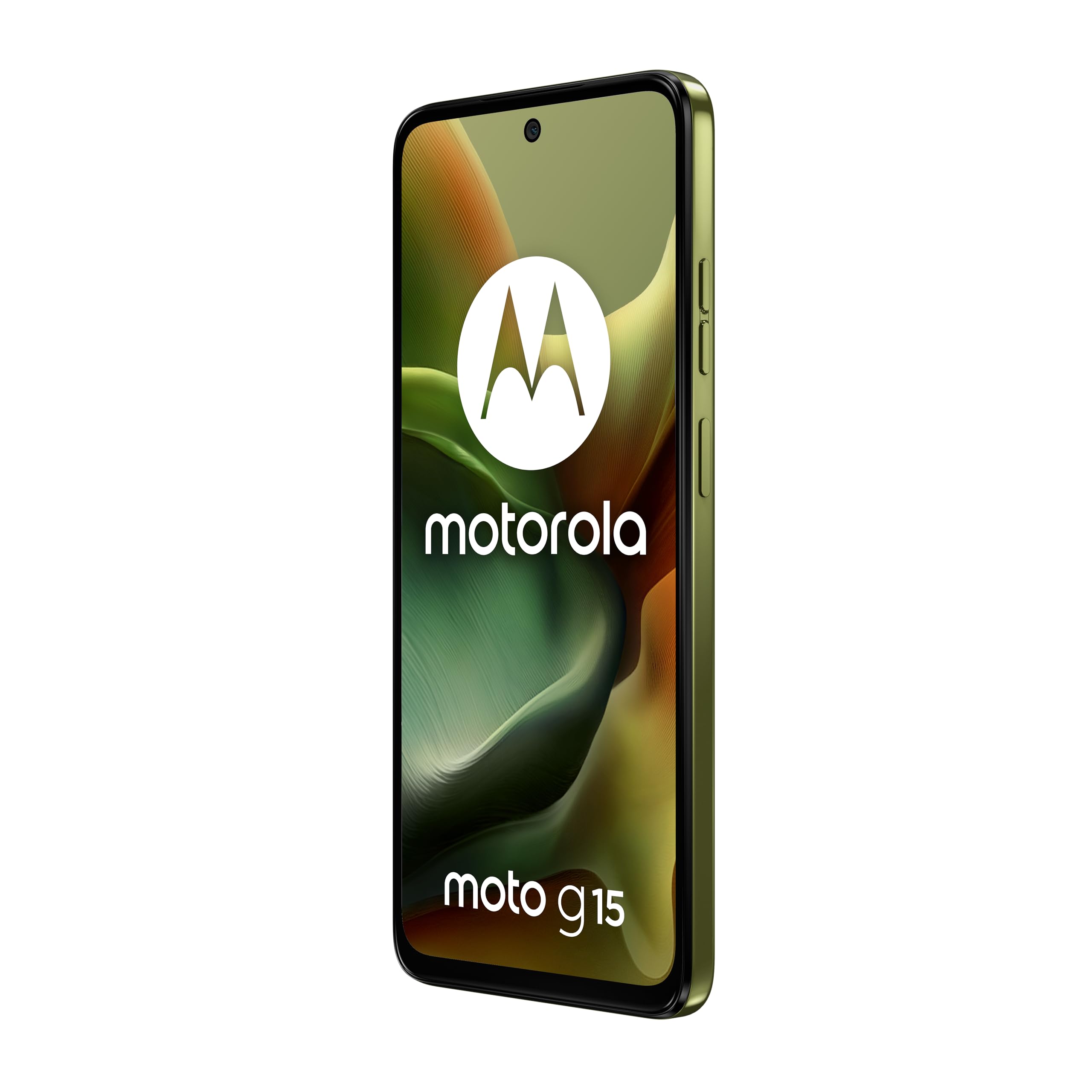 Motorola Moto g15 24GB (8GB+16GB RAM Boost)/128GBB Verde, España, Pantalla de 6.72'' FHD+, Sistema de cámaras de 50 MP y Objetivo Ultra Gran Angular, Batería 5100 mAh, Carga TurboPower, Soft Luxe | Pantalla 6.72'' FHD+, Cámara 50 MP Ultra Gran Angular, Ba