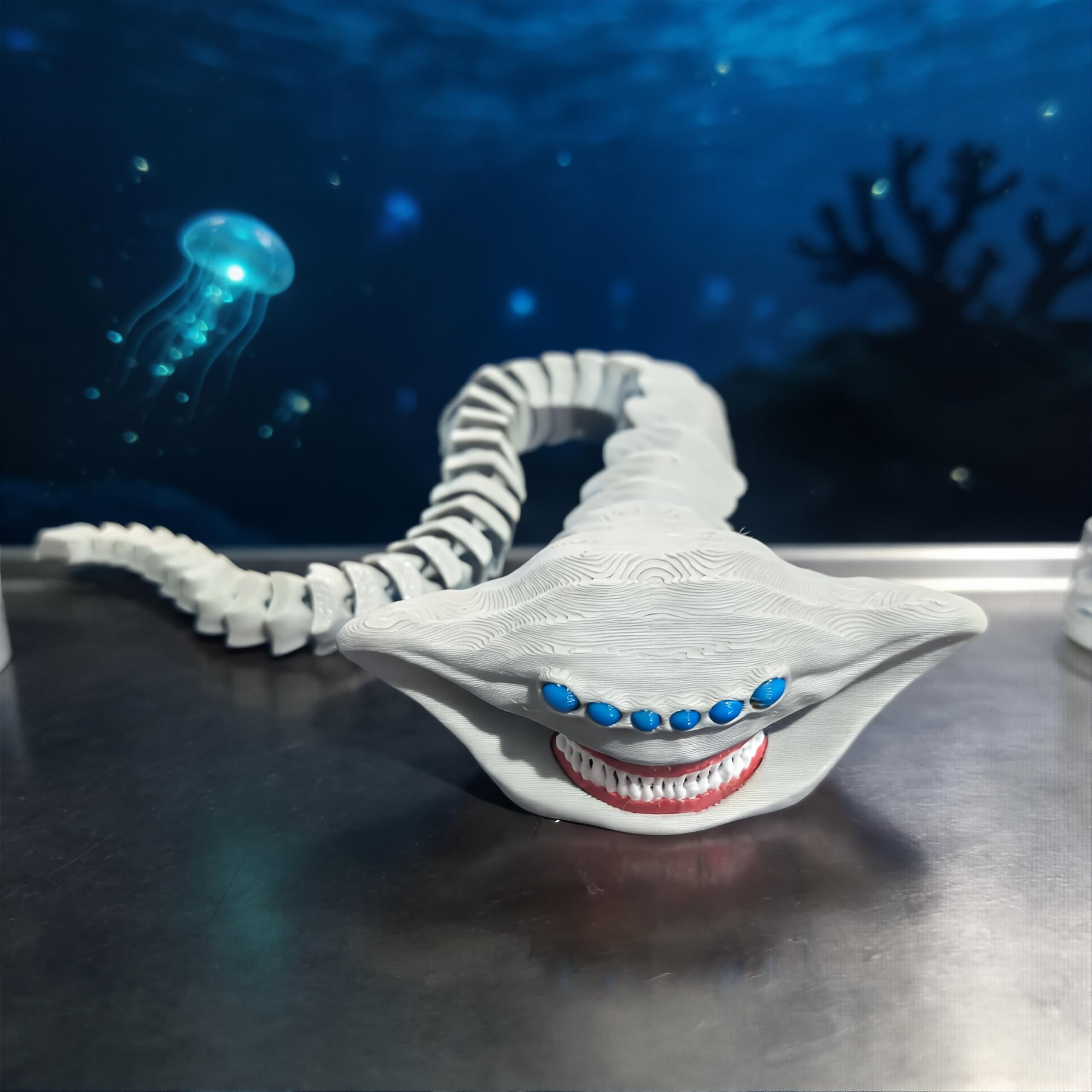 Large Sea Eater Toy, 3D‑Printed Toy, Collectible Gift 【Maya‑41CM】 — image 1