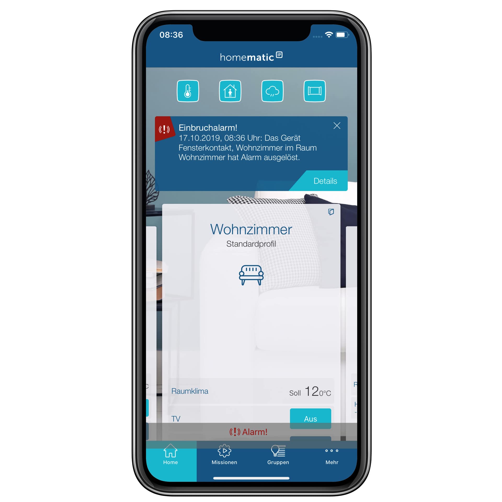 Homematic IP Smart Home 3er-Set Fenster- und Türkontakt, optisch, weiße + braune Abdeckung, digitaler Sensor, effizient Heizen, Fensterüberwachung per App, Energie sparen, Alexa, Google Assistant