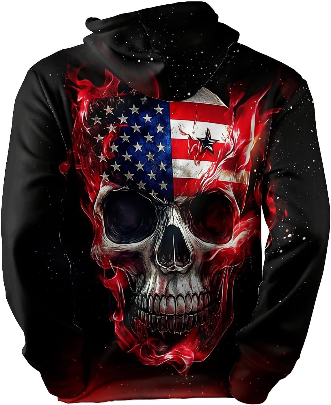 Amasnay Blue Flame Wolf Hoodies 3D Print Graphic Pullover Hooded Sweatshirt Hoodies with Big Pockets for Men, Teen Boy, Women - Image 4