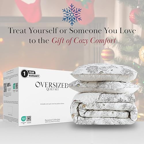 Vista 141 de Southshore Fine Linens, The Brickyard Collection -Juego de edredón ligero 02 - Hueso de ladrillo