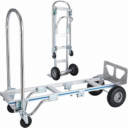 SmarketBuy CamiĂłn de mano convertible de 880 libras capacidad de peso 2 en 1 camiĂłn de mano resistente construcciĂłn duradera de aluminio y acero con SmarketBuy CamiĂłn de mano convertible de 880 libras capacidad de peso 2 en 1 camiĂłn de mano resistente construcciĂłn duradera de aluminio y acero con