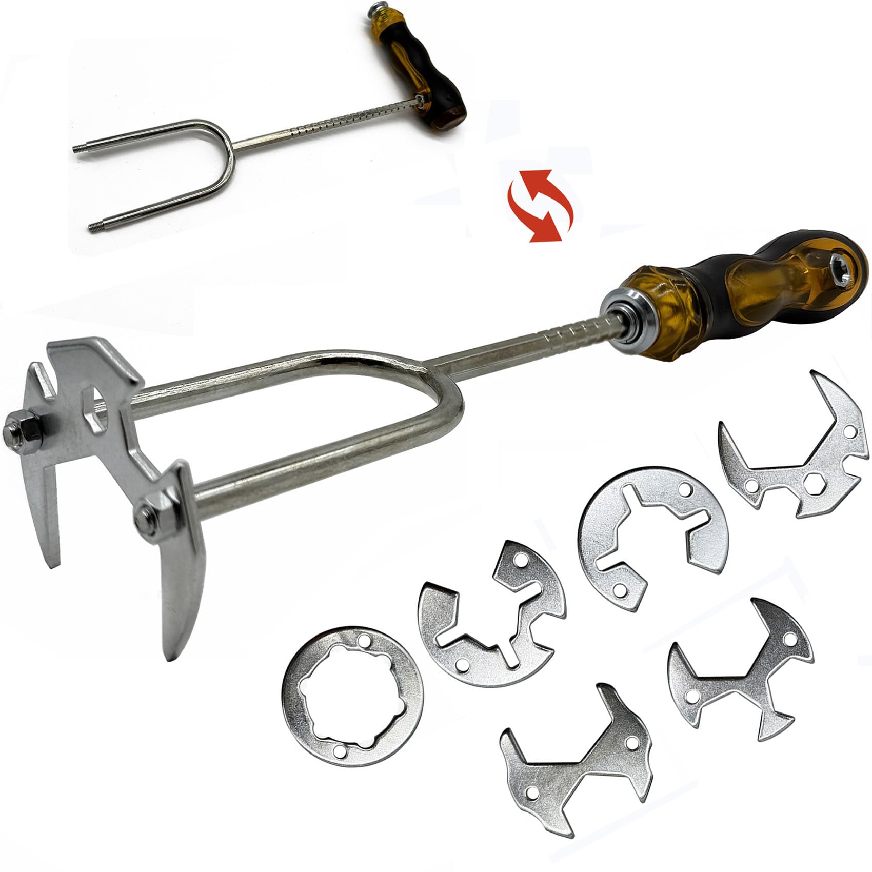Llave de lavabo Llave para Grifos de Fregadero 21 tipos de especificaciones Multifunción Herramienta de Instalación Llave de Tubo Para Fregadero, WC, Baño y Cocina