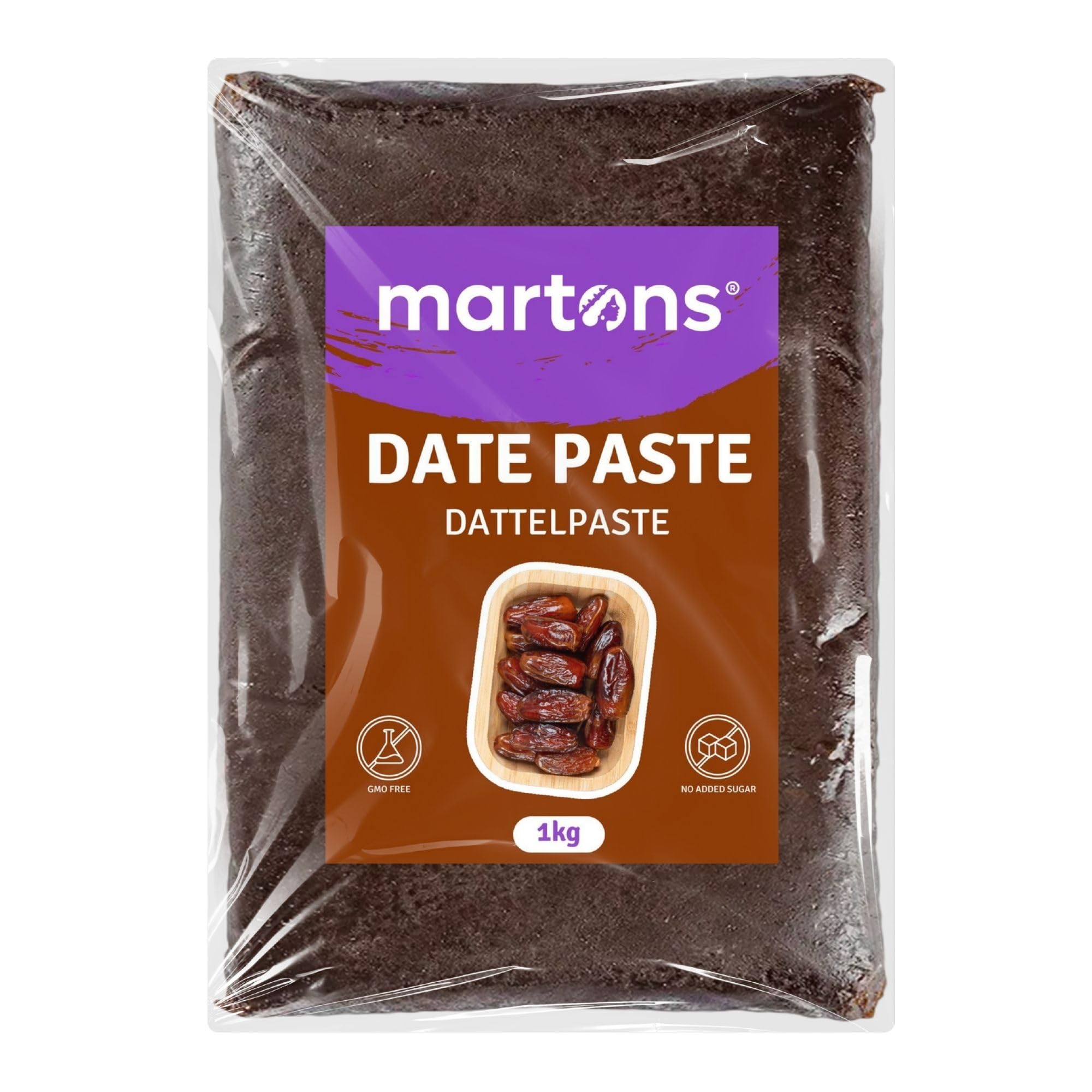 Martons Dattelpaste, 1 kg, naturbelassen, ohne Zuckerzusatz