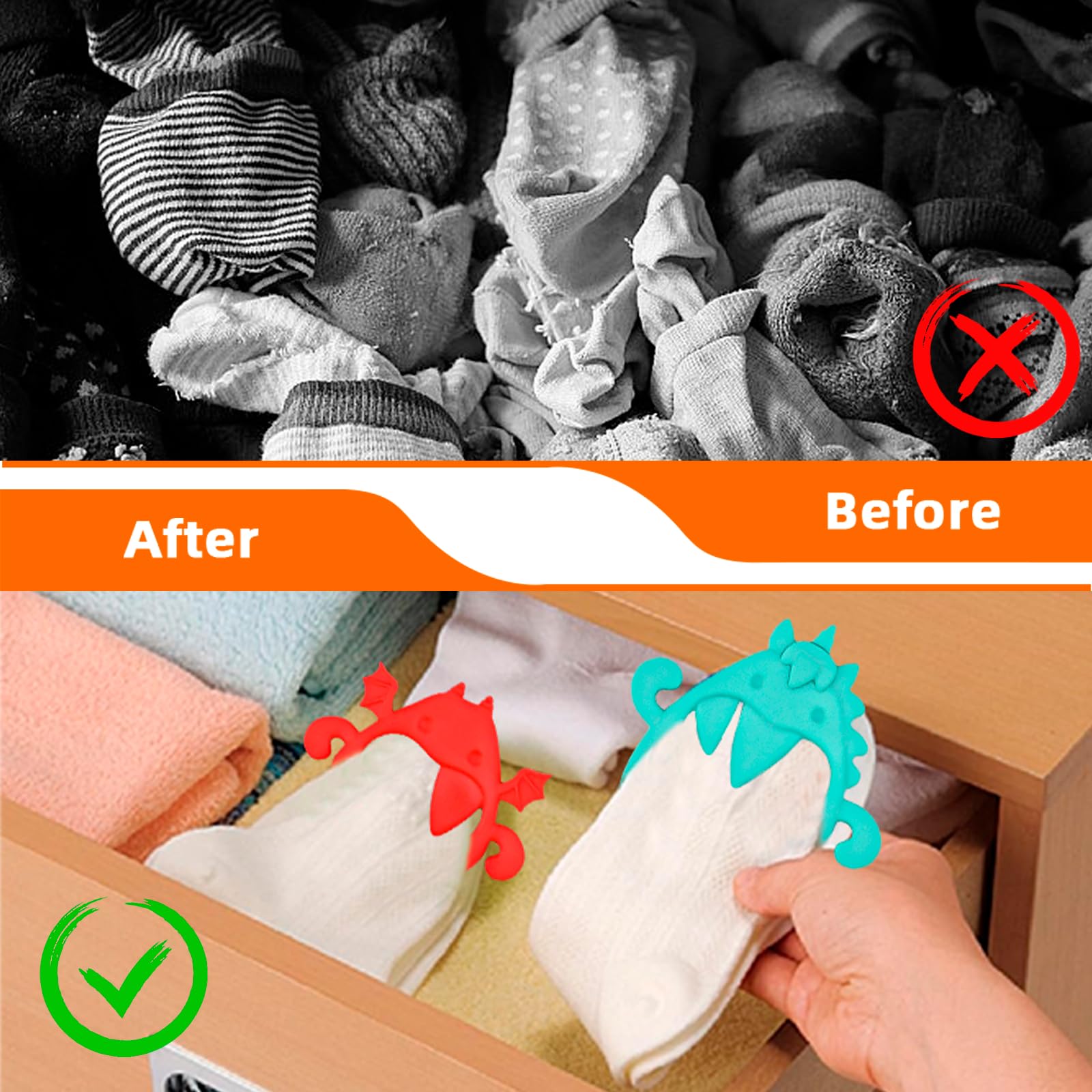 LPAMABA Pinze per calzini, clip in plastica, supporto per lavatrice, Tender Calze (36)