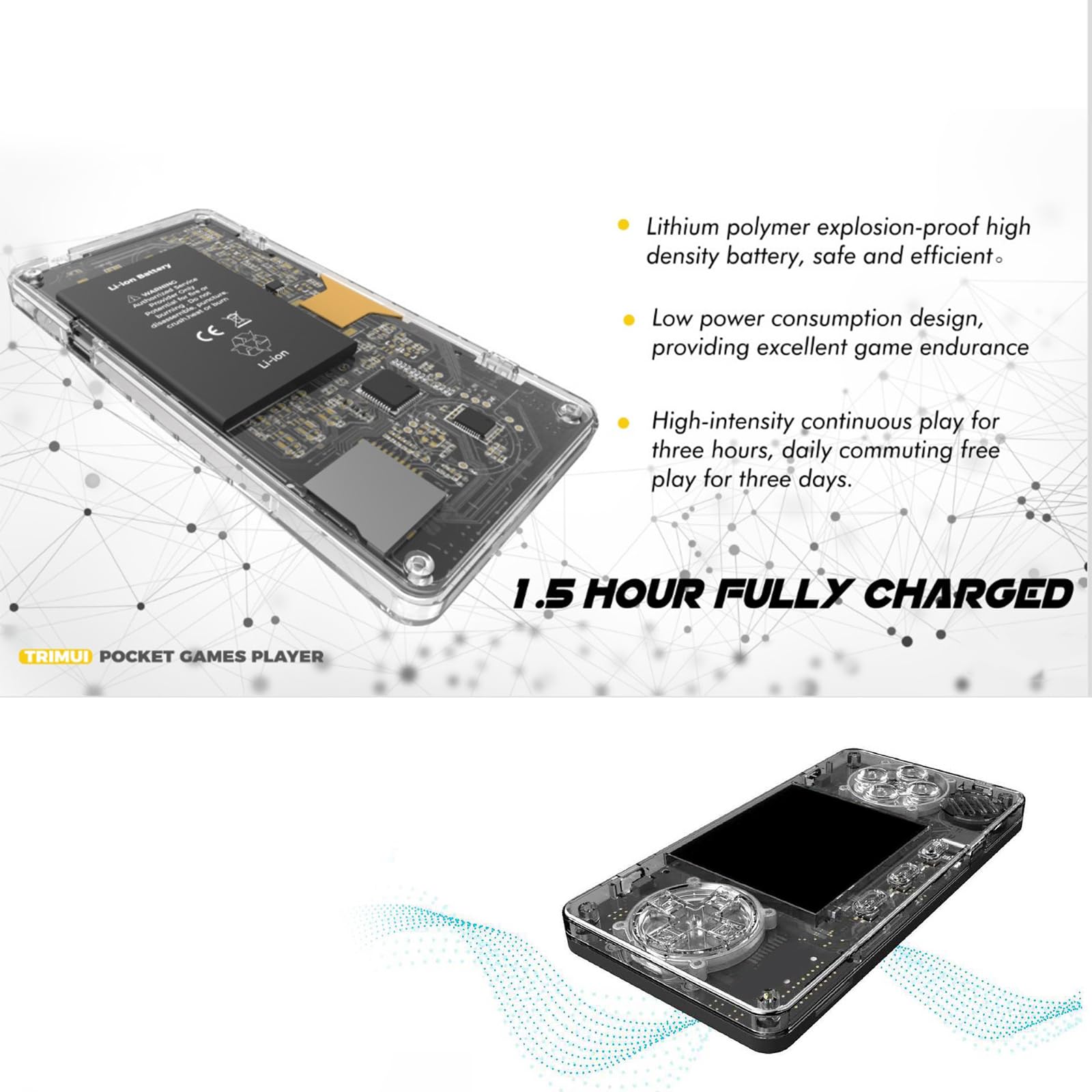 Piccolo dispositivo di gioco portatile da 2 pollici dispositivo di intrattenimento retrò dispositivo di intrattenimento piccola console di gioco da viaggio per la portabilità con cavo