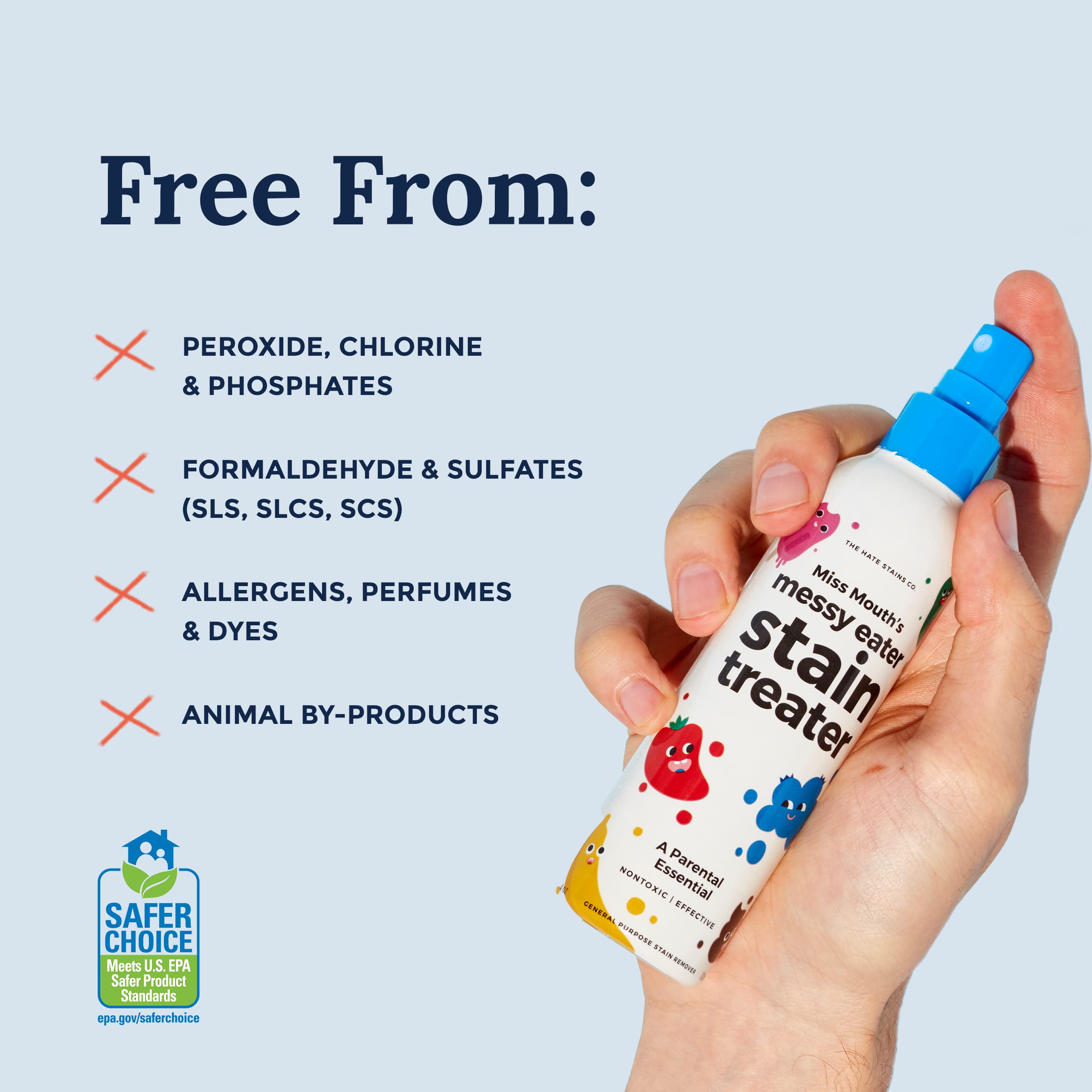 Miss Mouths Messy Eater Stain Treater Spray 4oz 2 Pack Stain Remover Newborn