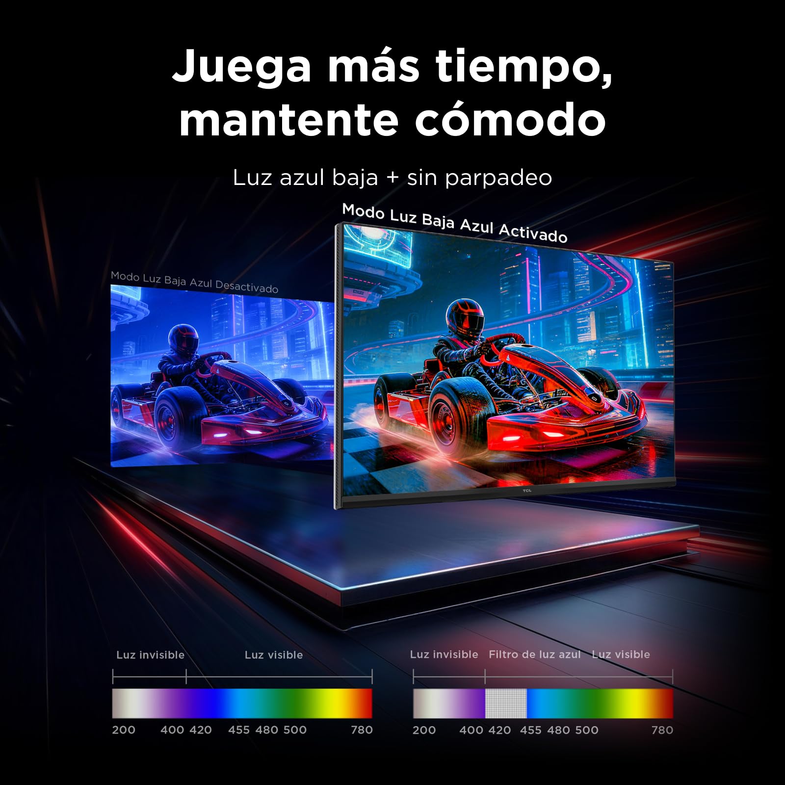 TCL 25G64 Monitor Gaming 25 Pulgadas QD-Mini LED, Full HD, 300Hz, Panel Fast-IPS, 600 nits HDR, 1ms, AMD FreeSync Premium, G-Sync Compatible