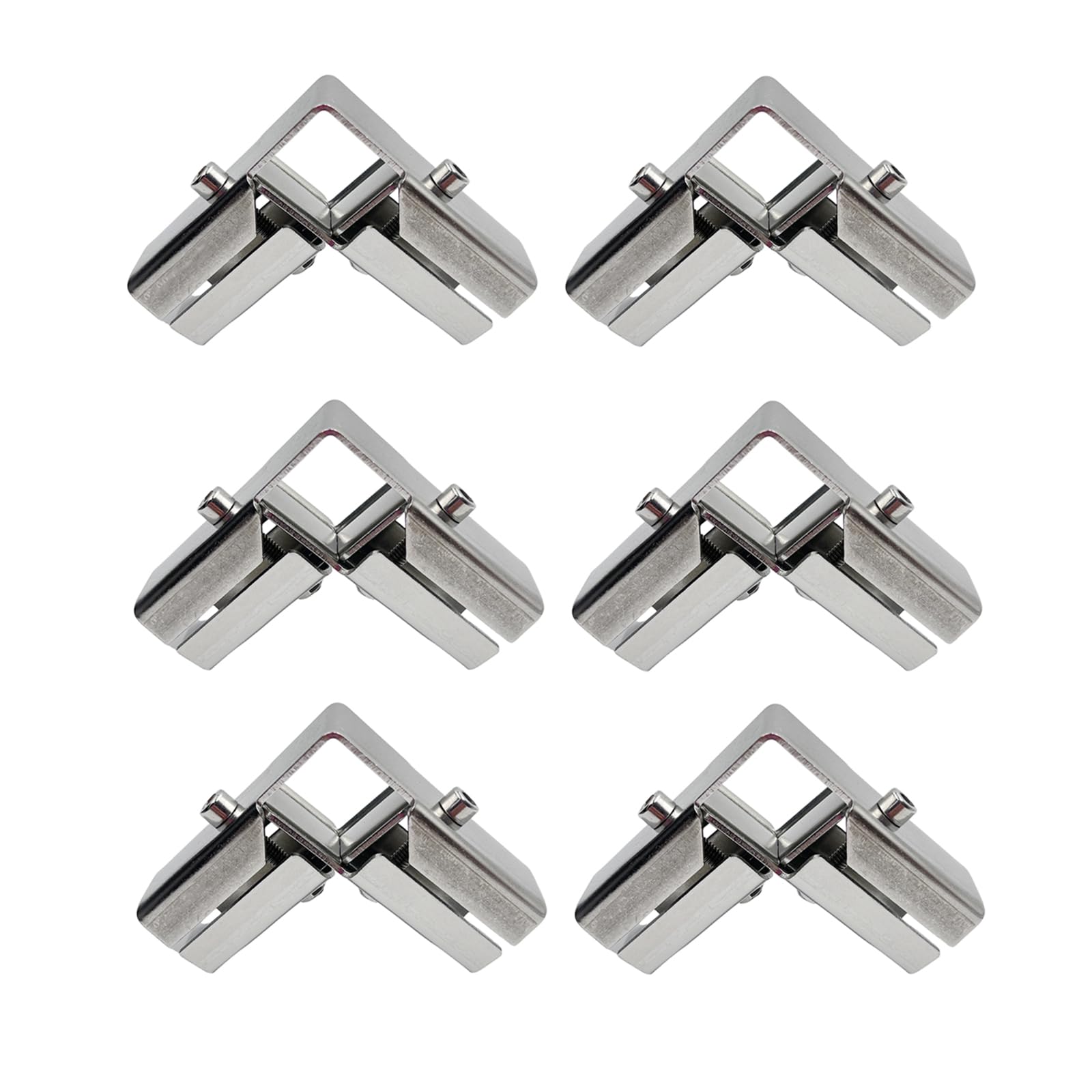 Yuqim 6 Sets Square Tube Clamps 1 Inch Stainless Steel | Desertcart Sri ...
