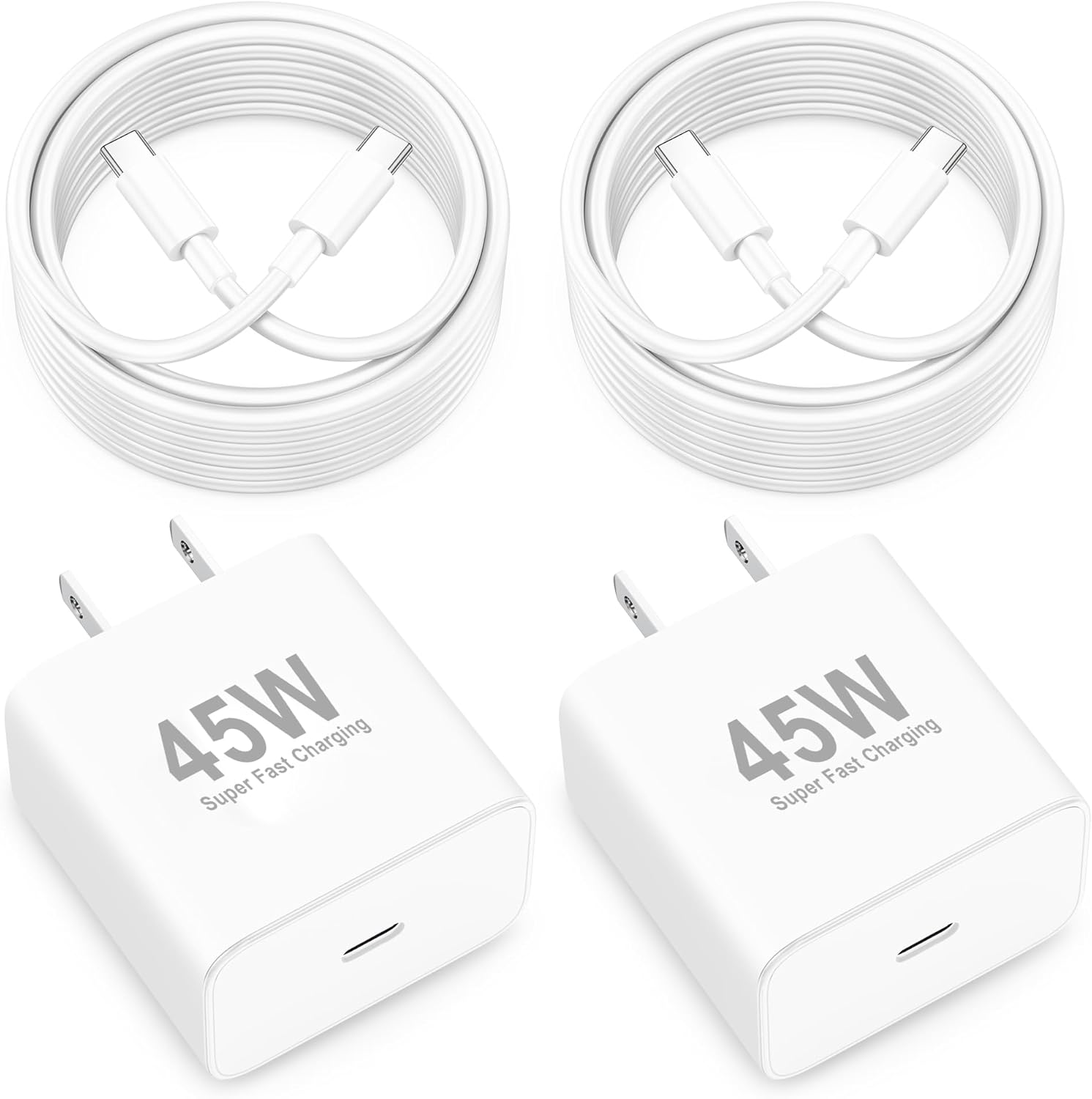 45W USB C Fast Charger for Google Pixel 10/10 Pro/9/8/7/6/5 – 2