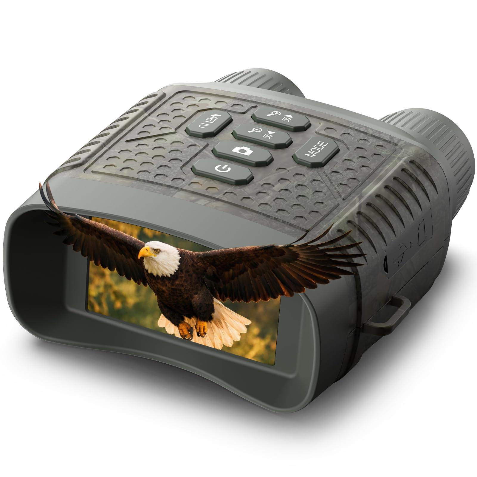 VOOPEAK Nachtsichtgerät mit Entfernungsmesser – 4K Video, 18X Digitalzoom, 5000mAh Akku, 64GB Karte, 1000m Entfernungsmesser & 600m Nachtsicht-Reichweite für Jagd, Naturbeobachtung