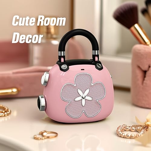 Vista 5 de DOSS Candy 2-in-1 Mini Bluetooth Speaker & Cute Bag Charm with Loud Sound - A Perfect Fusion of Impressive Sound and Fashion Charm, Crafted to