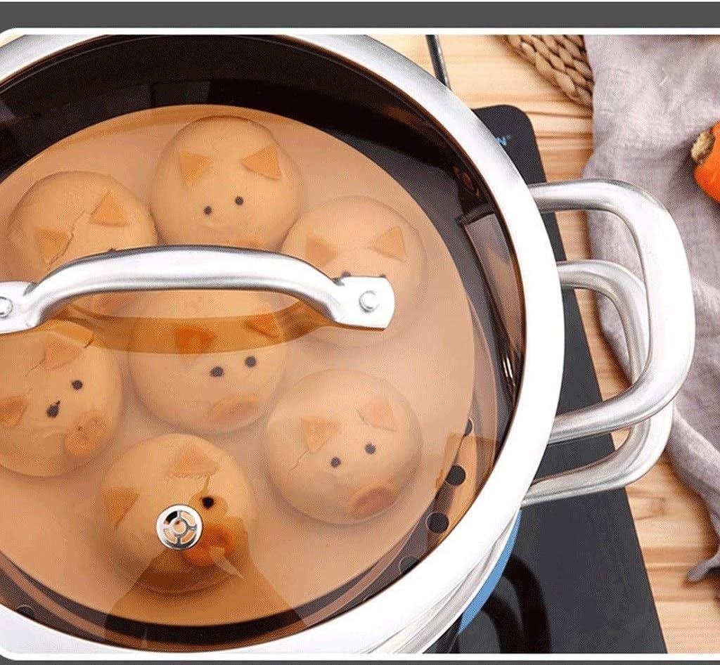 Stainless Steel Boiler and Steamer Set Steamer Cookware Pot Saucepot Multi-layer Boiler