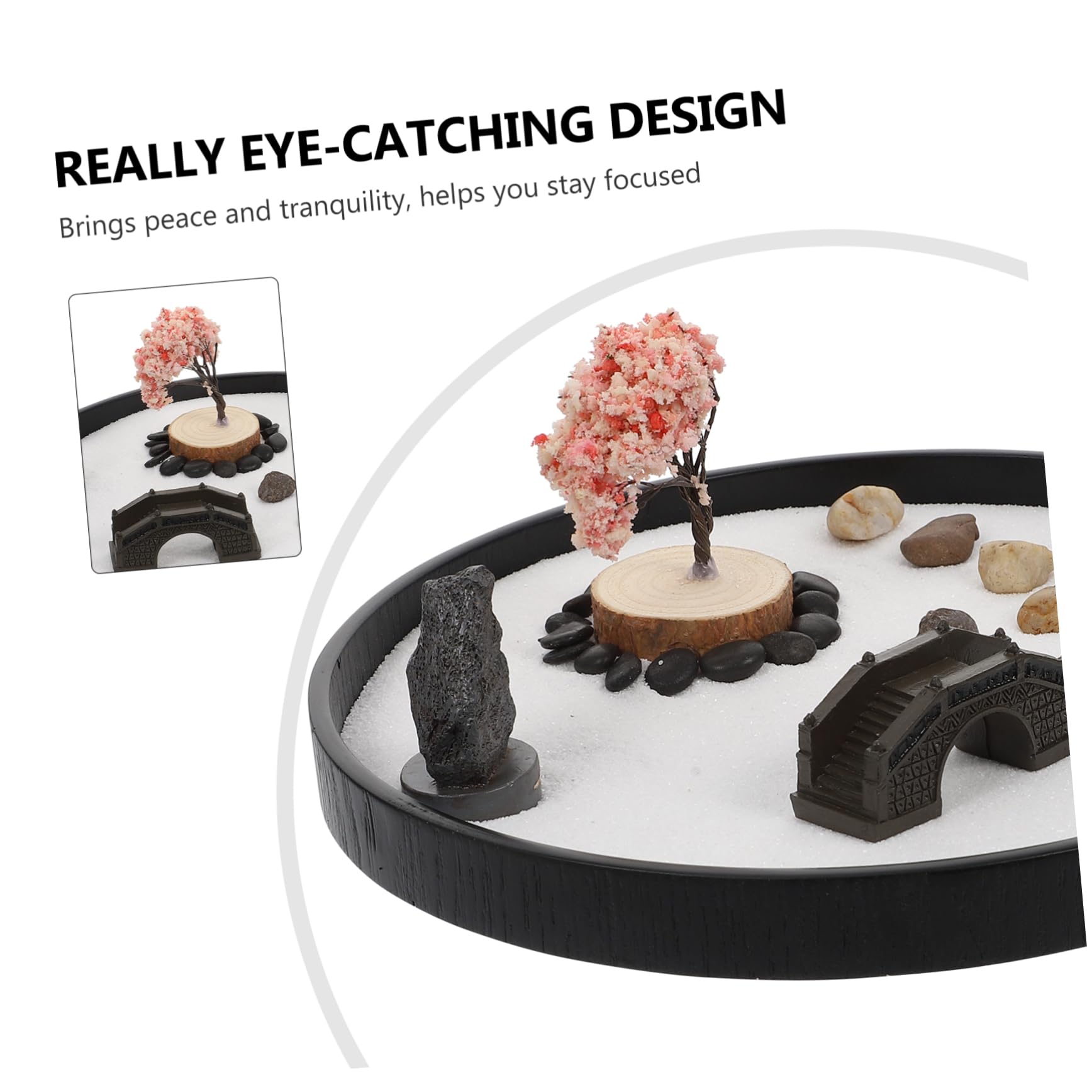 Hohopeti DIY Table Supply Round Sand Table Ornaments Home Office Decor Relief Dec