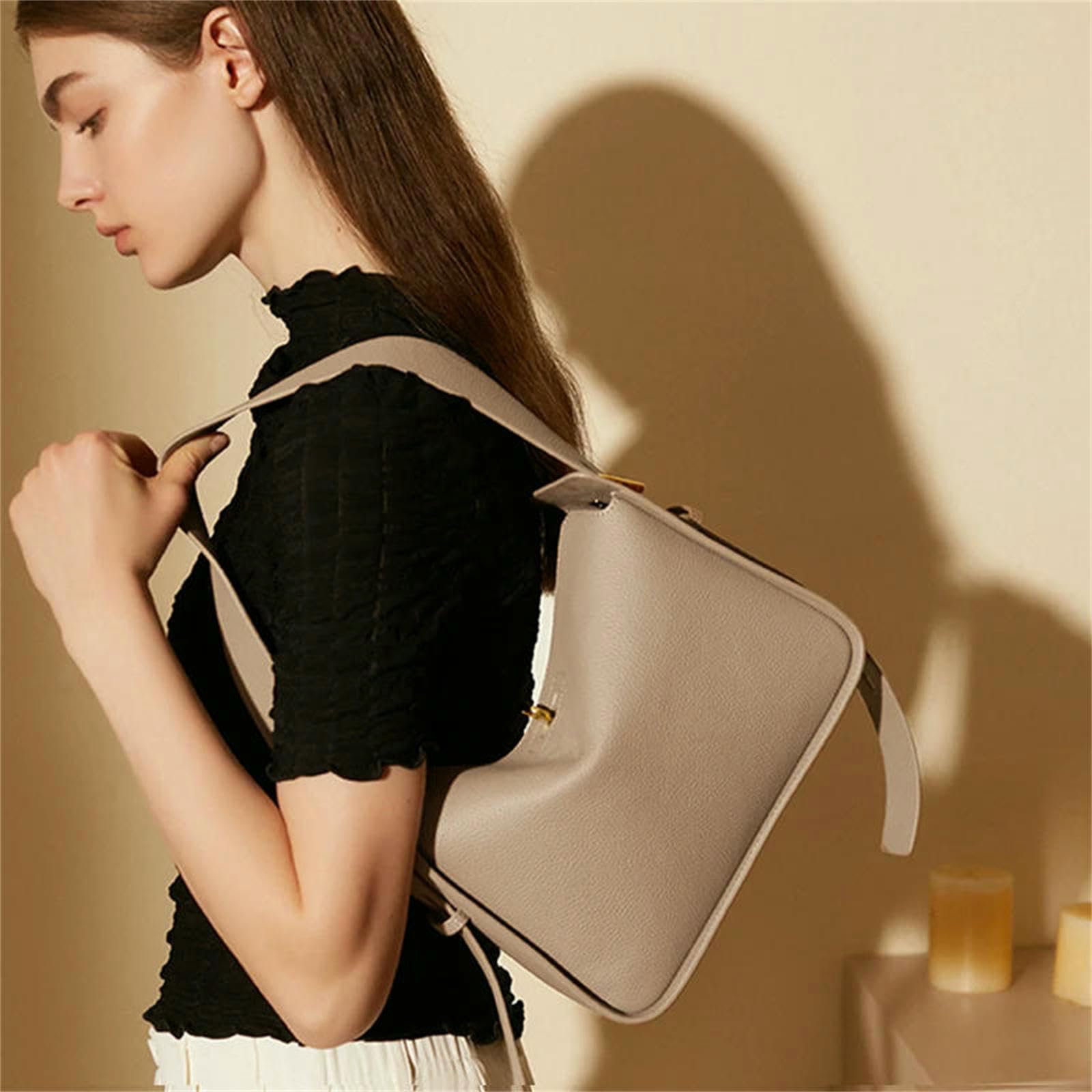 Torba hobo ze skóry PU damska torebka damska na co dzień torba na ramię moda retro torba na ramię