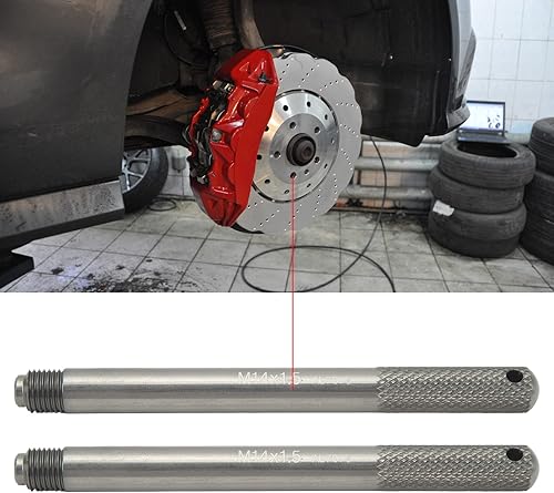 Miniatura 6 de Juego de 2 pines de alineación de rueda, pasador de rueda para reparación de neumáticos de automóvil (M14 x 1.5)