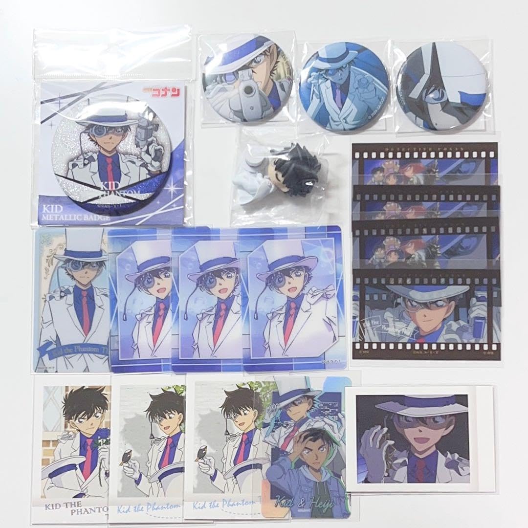 怪盗キッド様 まとめ売り 怪盗キッド 缶バッジ64点セット グッズまとめ
