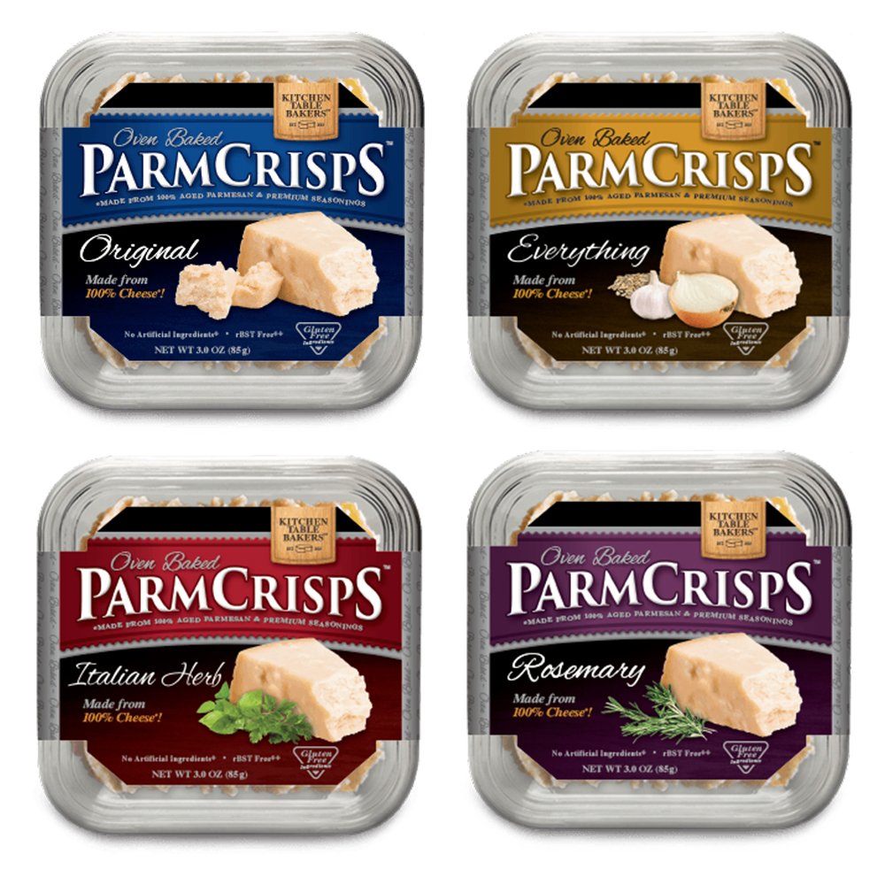 Kitchen Table Bakers Oven Baked Parm Crisps, Assortment Bundle 4 Pack