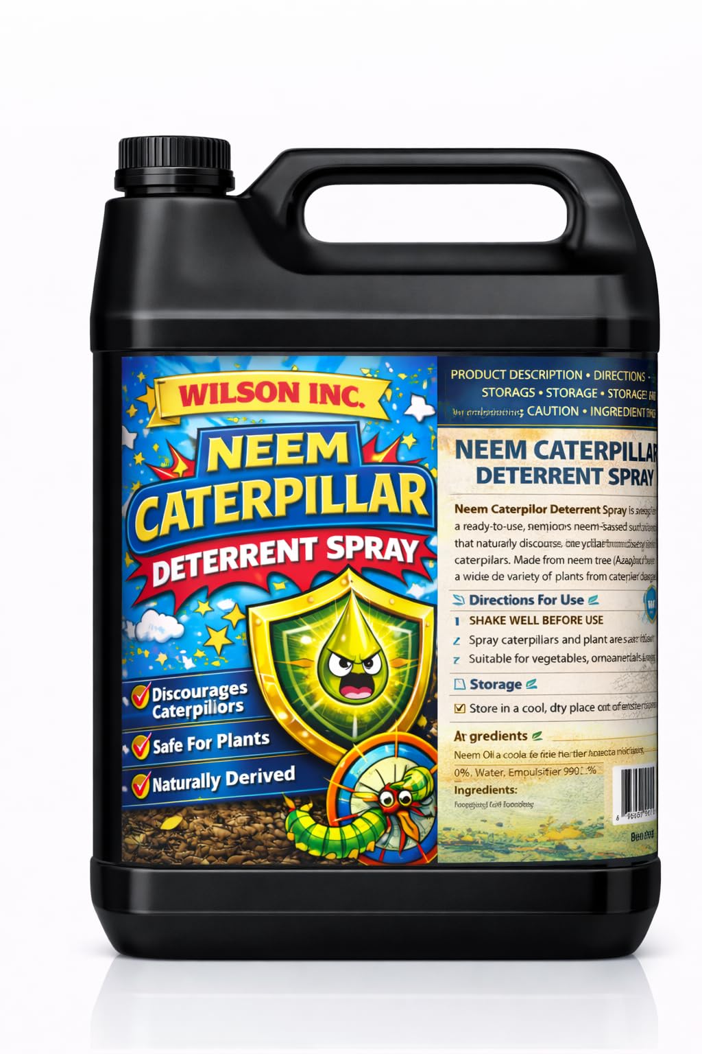 Caterpillar Deterrent Neem Oil Spray – Ready to Use Natural Neem Oil Spray for Plants & Outdoor Areas (5ltr)