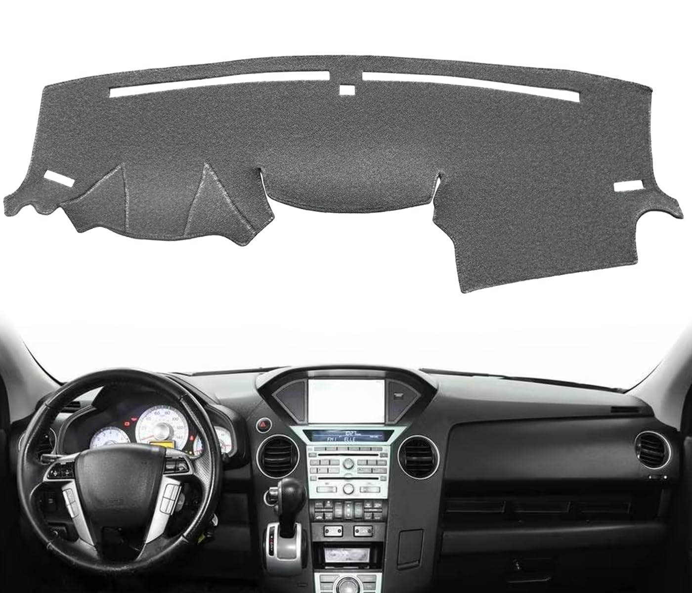 Fcovergurus Dash Cover Mat Custom Fit for Honda Pilot Dashboard Cover Cap Pad Carpet Protector F207 (Dark Gray)