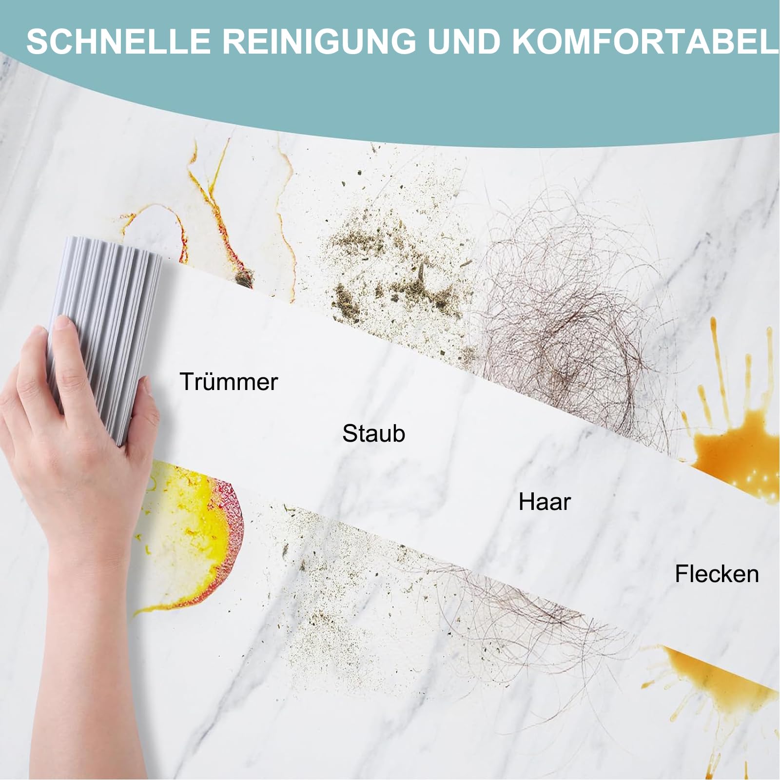 ACONDE 5 sztuk Damp Clean Duster, gąbka do kurzu wielokrotnego użytku, miotełka do wilgotnego kurzu, do czyszczenia żaluzji, szkła, otworów wentylacyjnych
