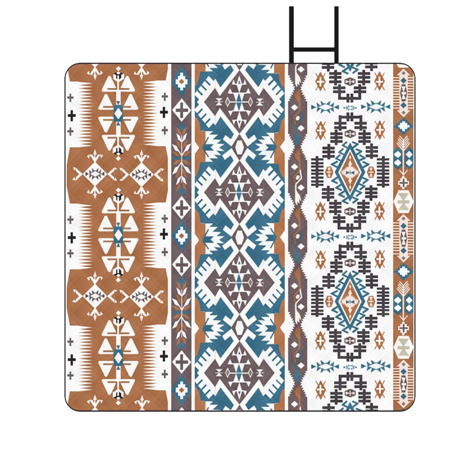 Billg Coperta Da Picnic, 300 X 400 Cm Coperta Da Spiaggia, Coperta Pic Nic Stile Etnico, Portatile Tappeto Da Spiaggia, Tappeto Gioco Per Esterno, Impermeabile, Con Manici, Lavabile. (L, 150×200cm)