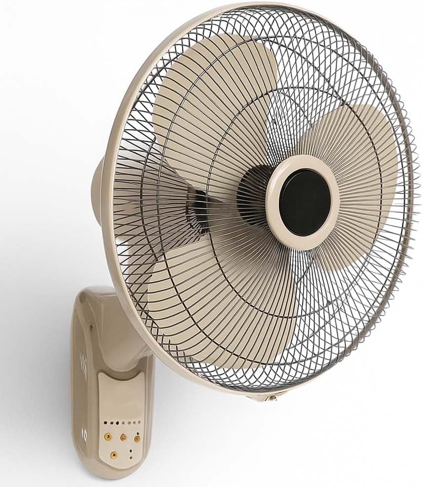 16-Inch Wall Mount Fan with Remote Control, 3-Speed Settings, Adjustable Tilt Head, Quiet Operation for Home and Office