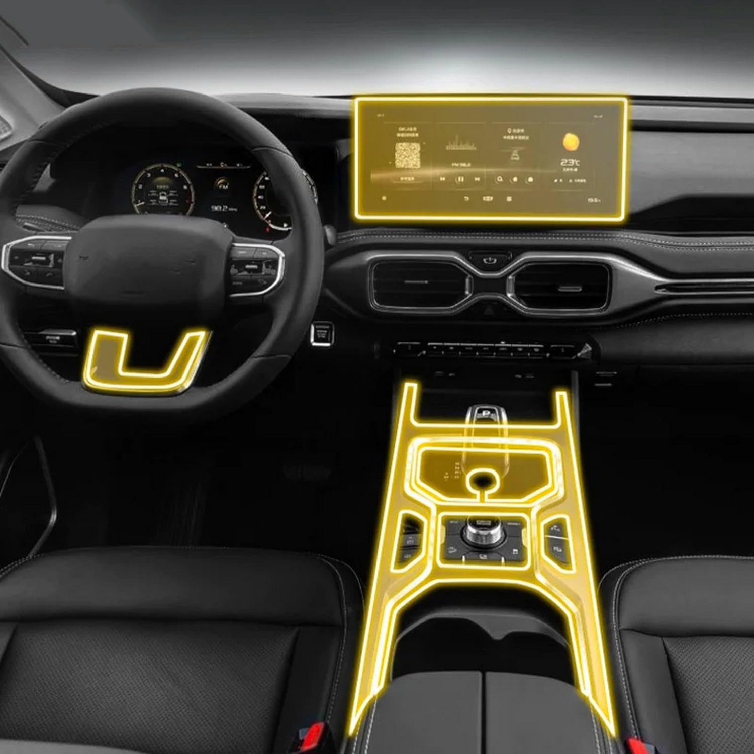 Film TPU pour Geely Okavango 2022-2023 : protection anti-rayures transparente et durable