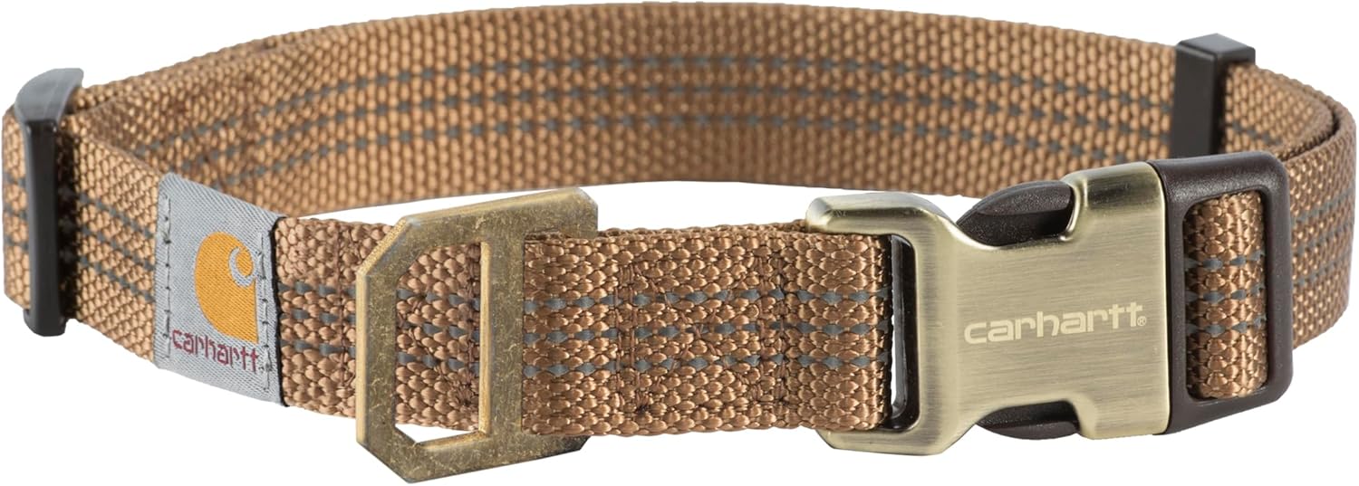 Carhartt Fully Adjustable Nylon Webbing Collars for Dogs