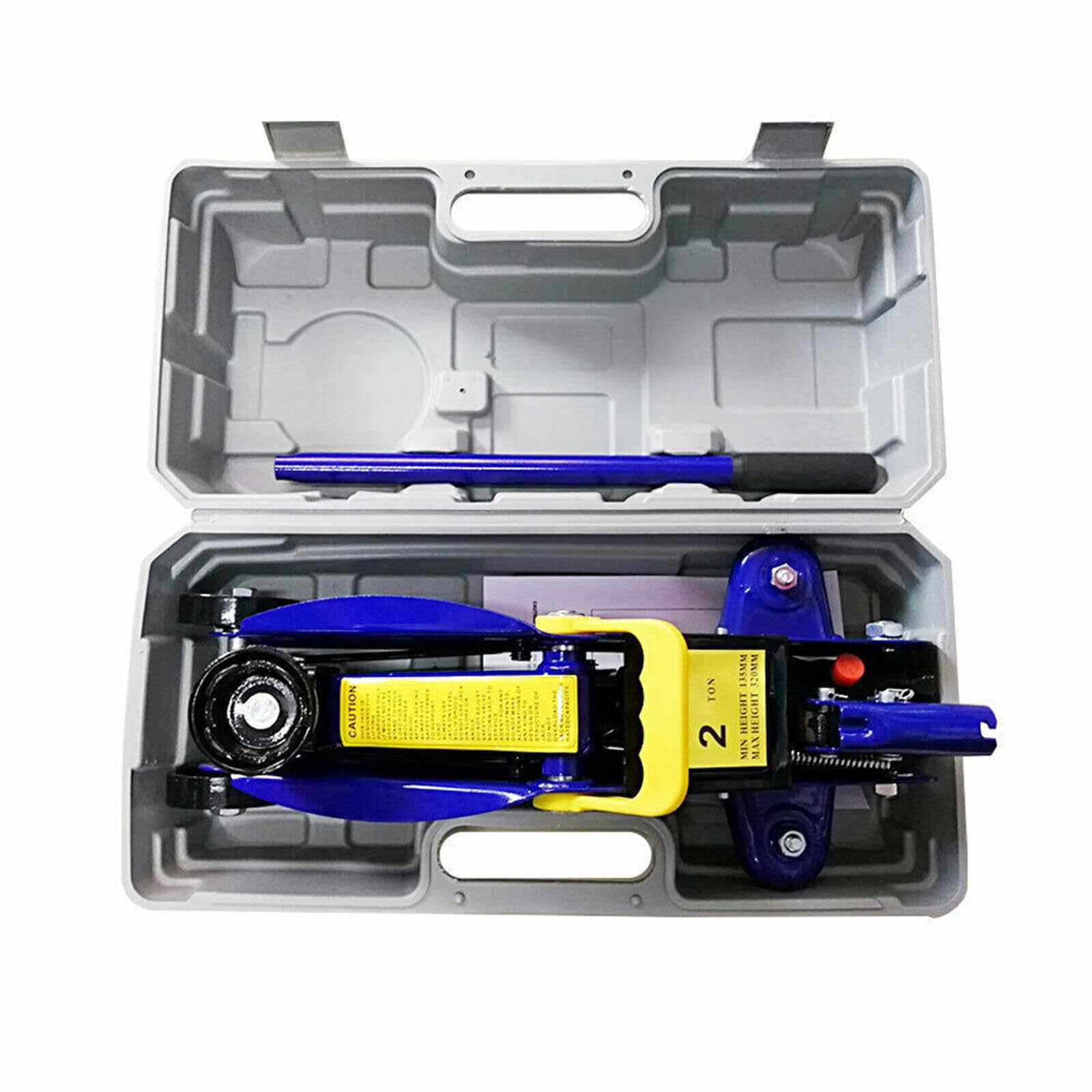 Cric Ciseau Professionnel 2T Renforcé pour Voiture/SUV/MPV avec Valise - Portée de Levage: 135-320mm