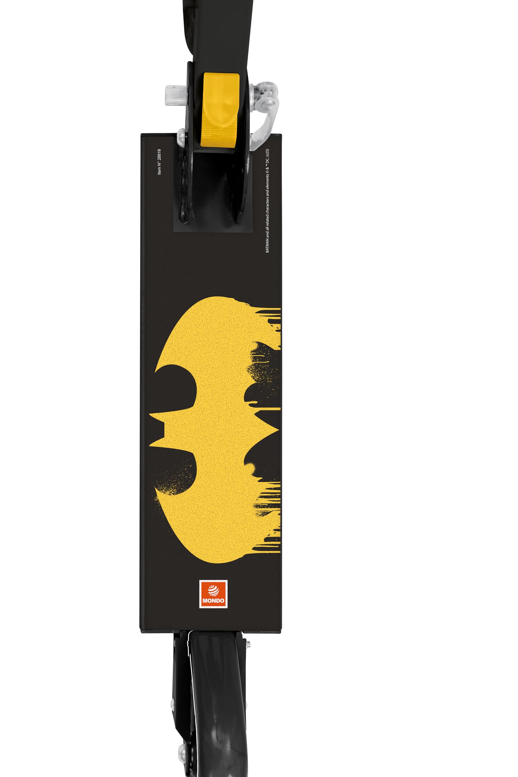 Mondo Toys - Batman ALU Scooter Patinete 2 Ruedas Plegable de Aluminio con Plataforma Extra Grip y Manillar Ajustable para niños - 28819