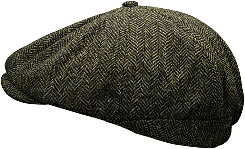 Green Herringbone Cap