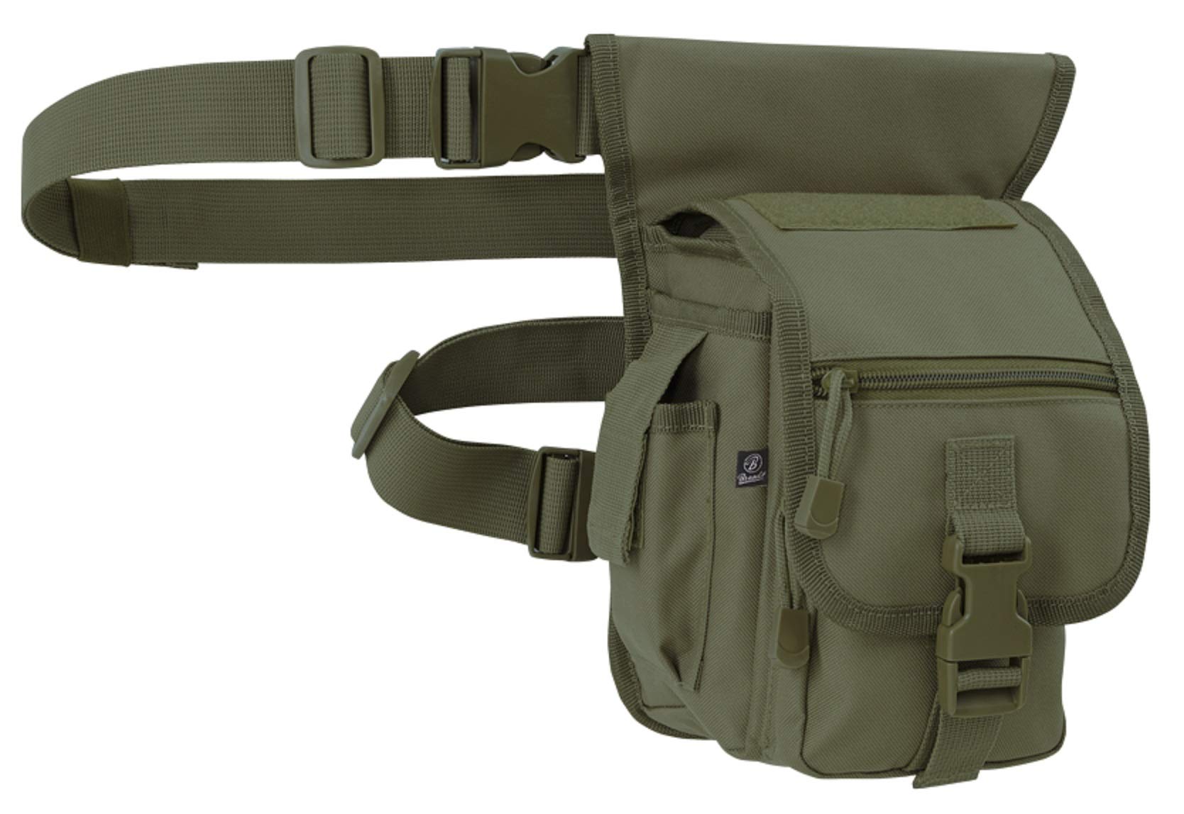 Brandit Side Kick Bag Leg Pocket, Hip Bag - Olive, Side Kick Bag No. 1, Einheitsgröße