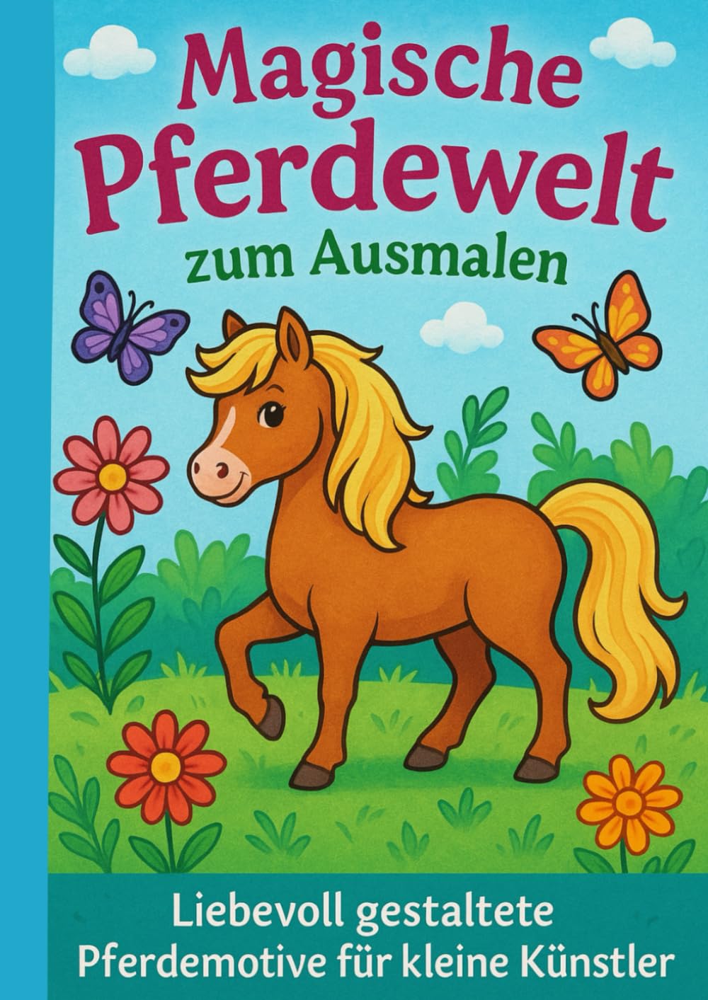 Magische Pferdewelt zum Ausmalen: Liebevoll gestaltete Pferdebilder zum ausmalen