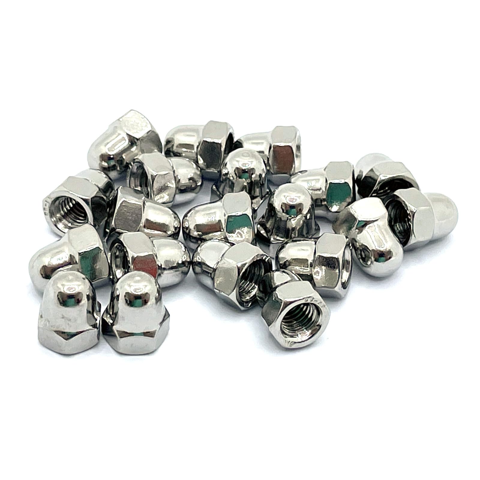 M5 Dome Nut DIN1587, A4 (316) Stainless Steel (Pack of 20), M5(A4), Pk20