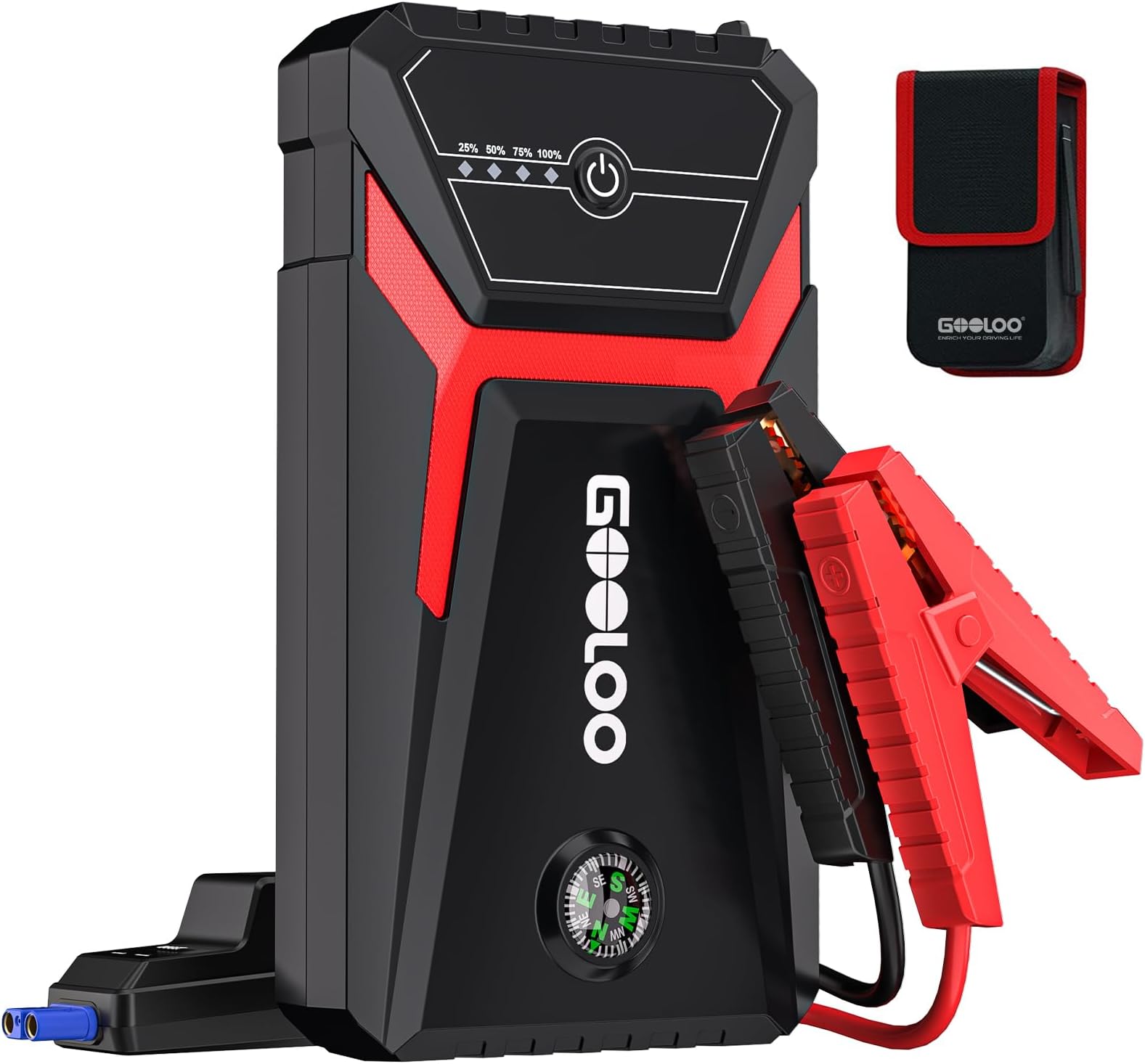 BuTure Booster accu, 1600 A, 20000 mAh, draagbaar, starthulp, auto (tot 6,0 l benzine/5,0 l diesel BuTure Booster accu, 1600 A, 20000 mAh, draagbaar, starthulp, auto (tot 6,0 l benzine/5,0 l diesel
