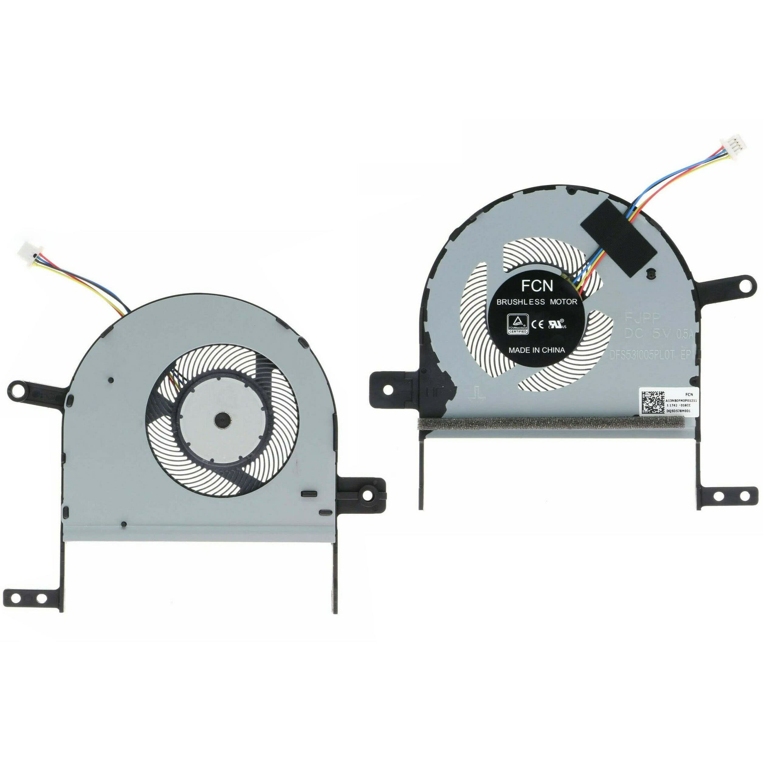 JISHIYUFS Nuova CPU Ventola Di Raffreddamento Per ASUS S15 S510 F510UA F510UA-AH51 F712FA-DB51 S510U S510UQ S510UA X510 X510U X510UN X510UQ X510UR X510UAR S5100 Serie DFS531005PL0T FJPP