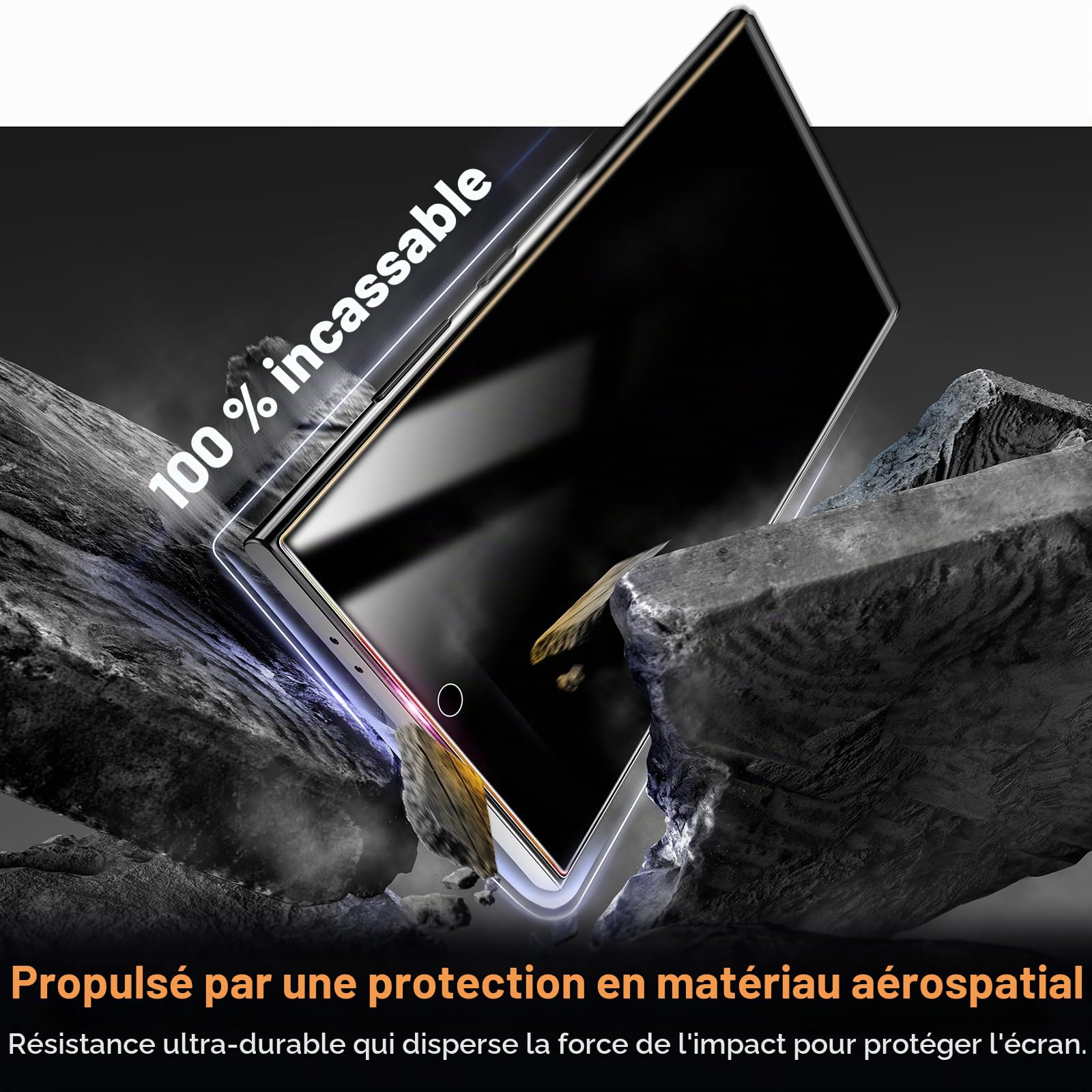 LϟK Lot de 2 Verre Trempé pour Samsung Galaxy S24 Ultra Écran Anti Espion